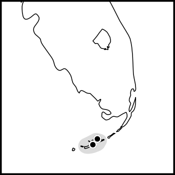 distribution map for Anurogrllus celerinictus